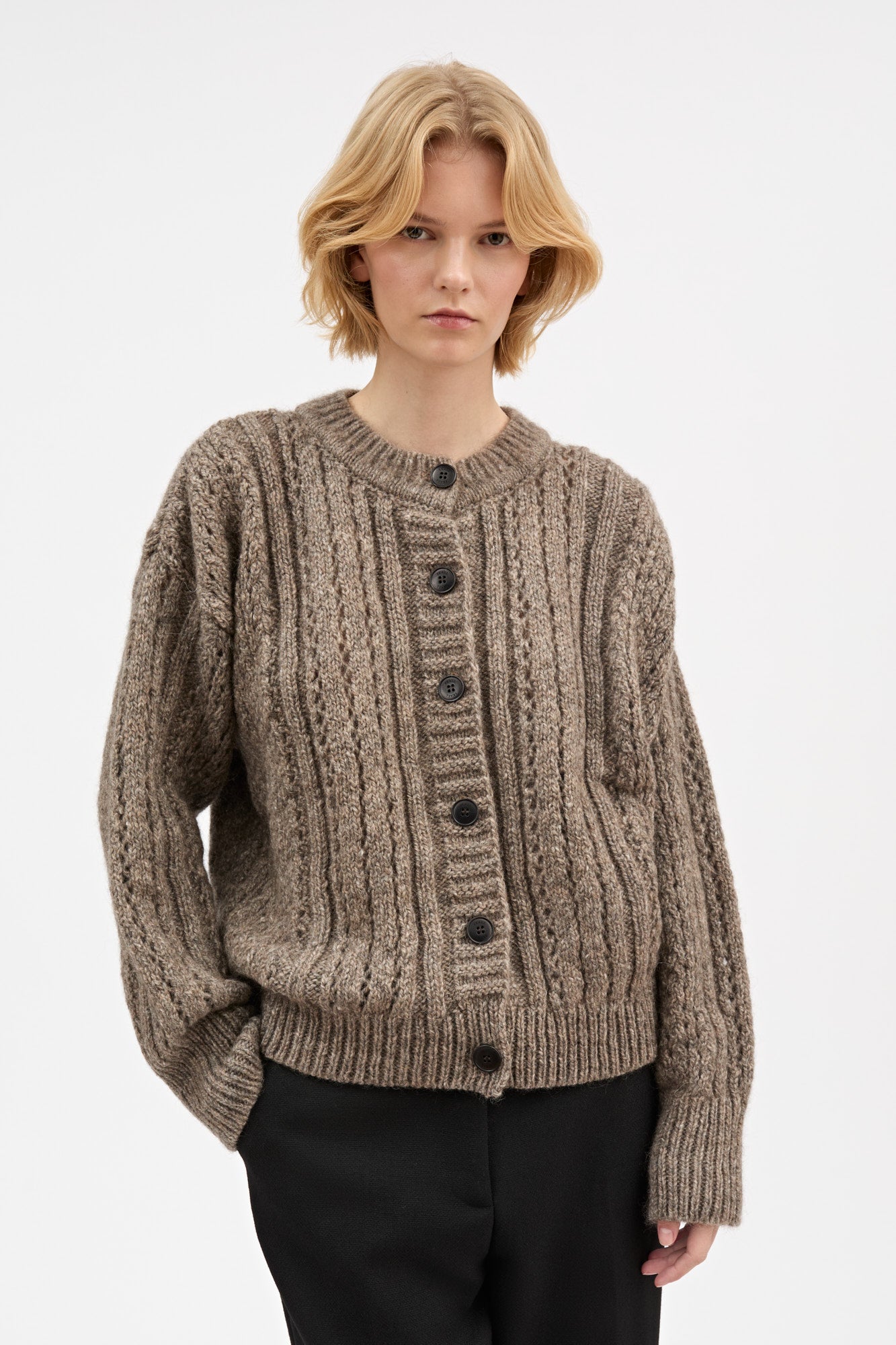 Skall Studio Dagmar cardigan Cardigan Light brown